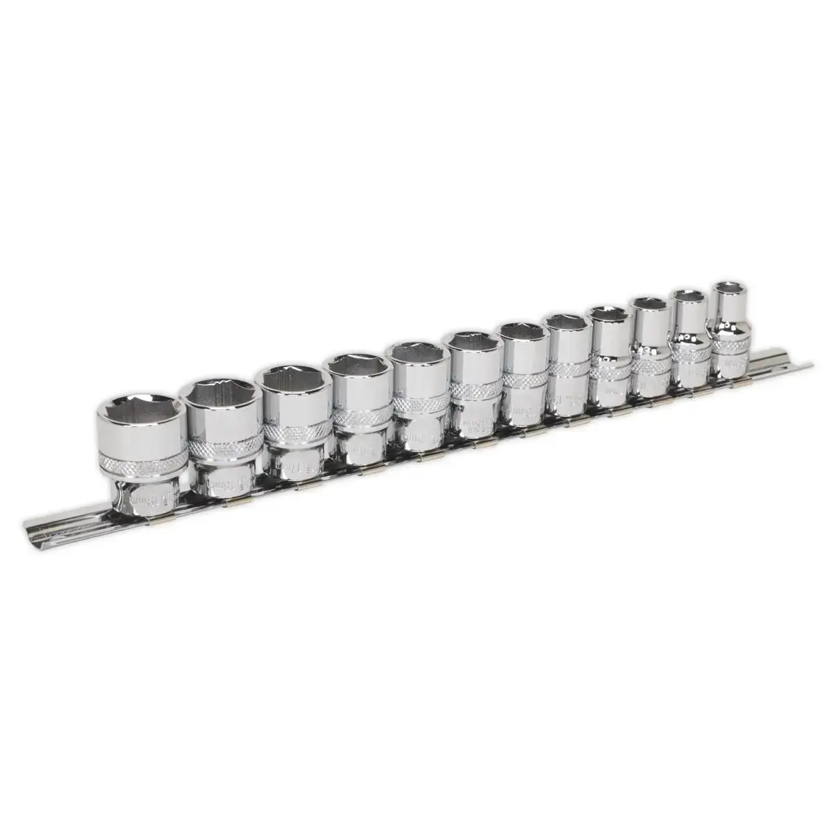 Sealey 12 Piece 3/8" Drive Lock-On Metric Socket Set 8-19Mm 1