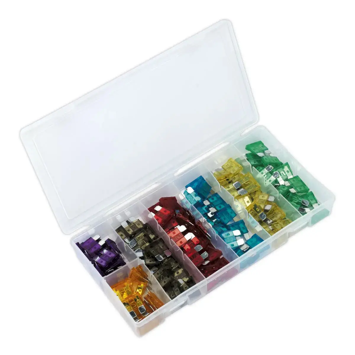 Sealey 120 Piece Automotive Fuse Assortment Blade Car Motorbike Van 3-30 Amp 1