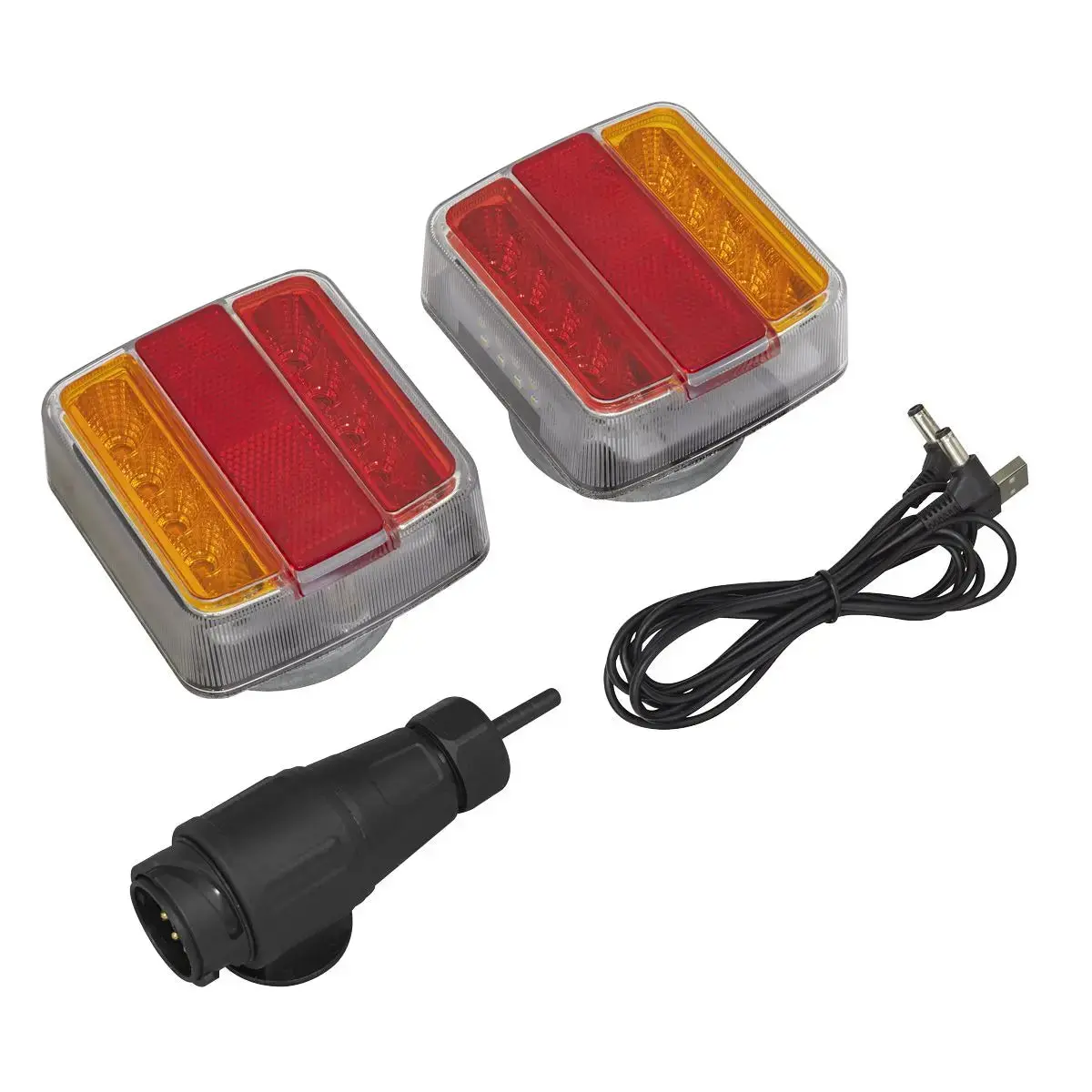Sealey 13-Pin Wireless Smd Led Trailer Light Set 2Pc 1
