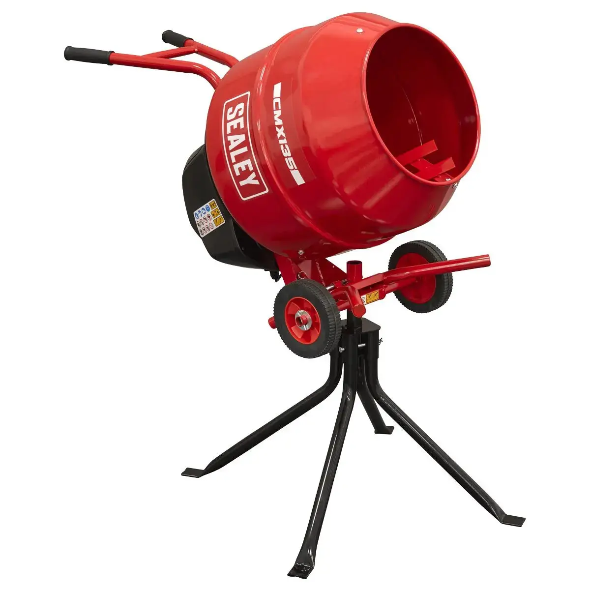 Sealey 135L Cement Mixer With Stand 550W 1