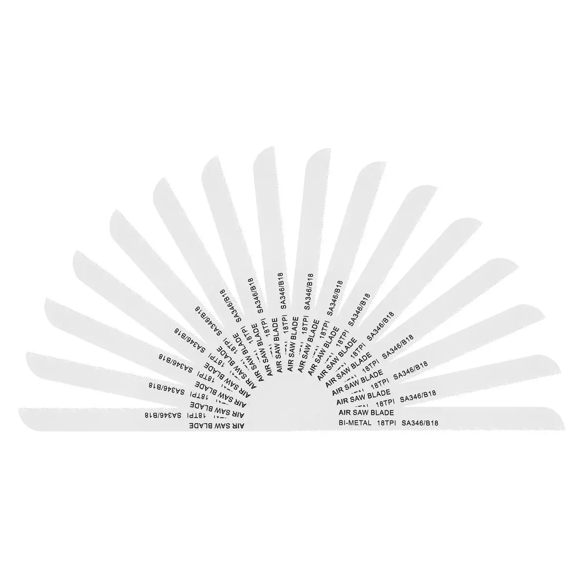 Sealey 141Mm Air Saw Blade 18Tpi - Pack Of 15 1