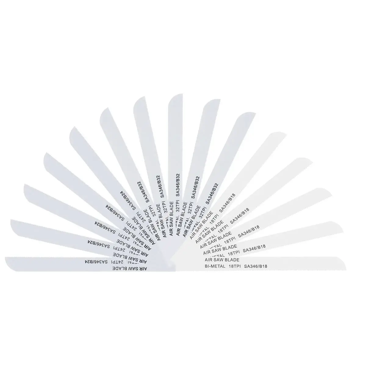 Sealey 141Mm Air Saw Blades Mixed - Pack Of 15 1