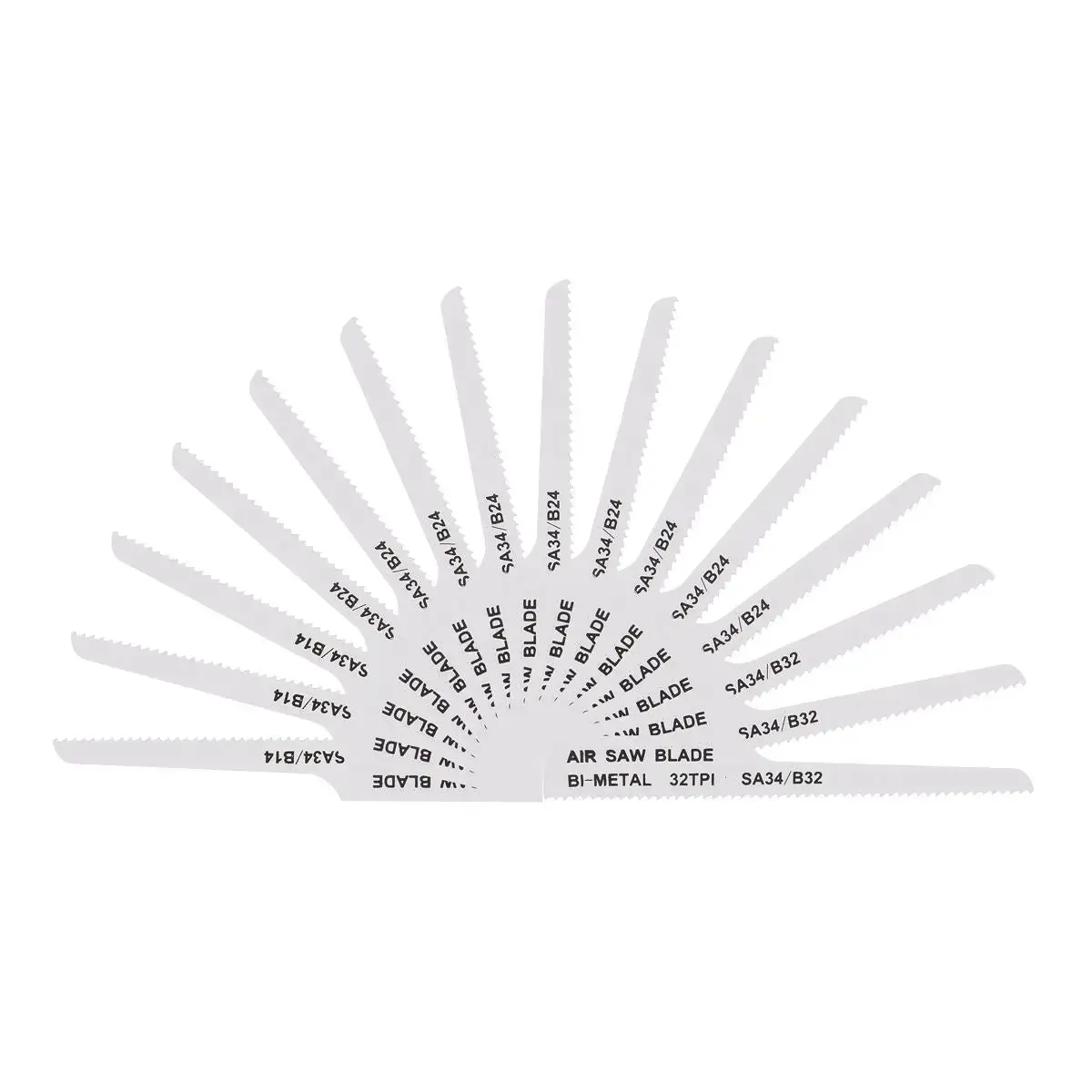 Sealey 141Mm Air Saw Blades Mixed - Pack Of 15 1