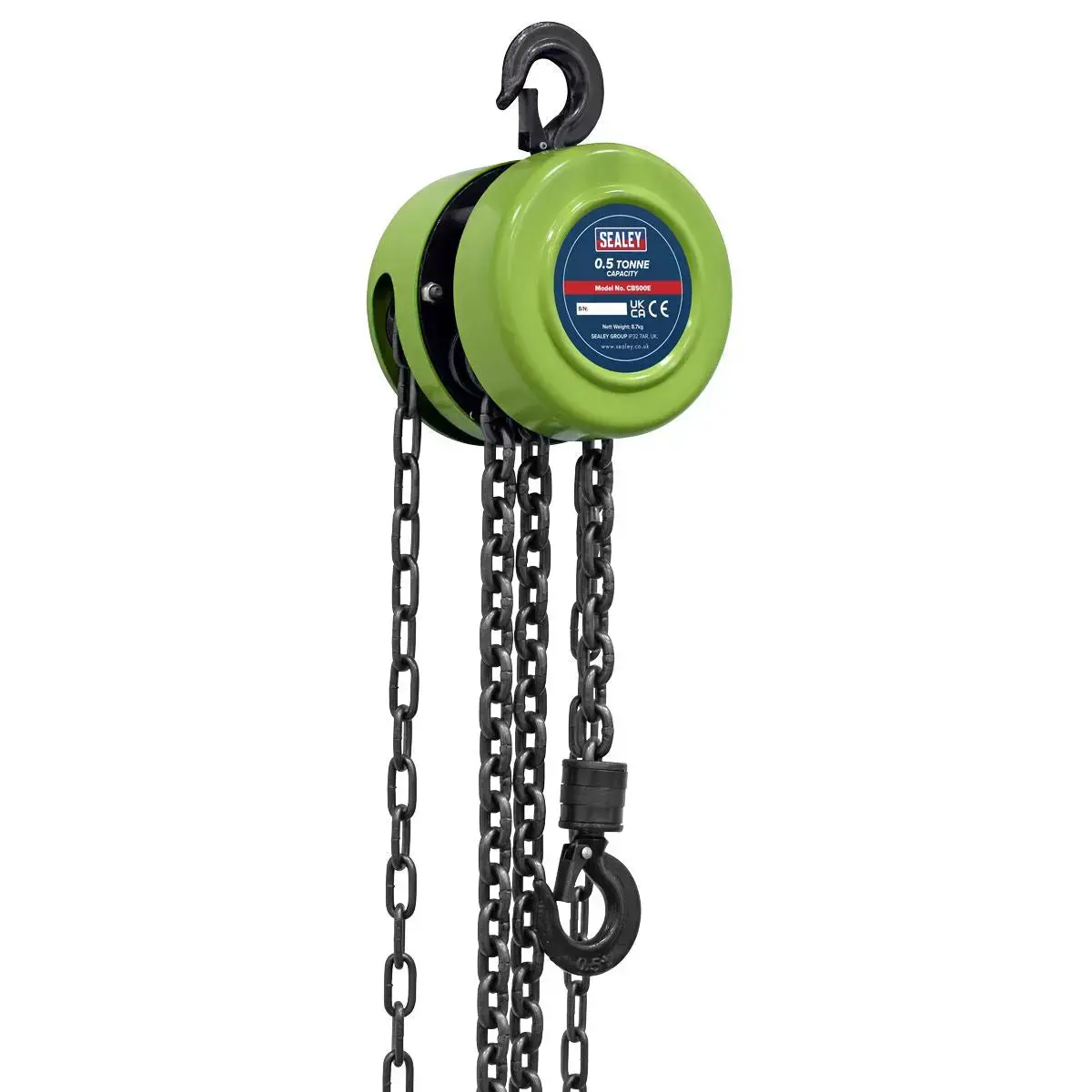Sealey 2.5M Chain Block 0.5 Tonne 1