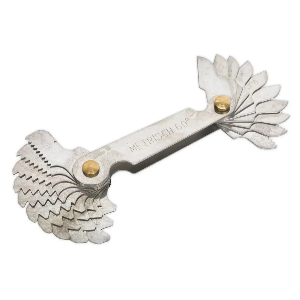 Sealey 20 Piece Metric Screw Pitch Gauge Thread Gauge 0.4 - 6Mm Folding Leaves 1