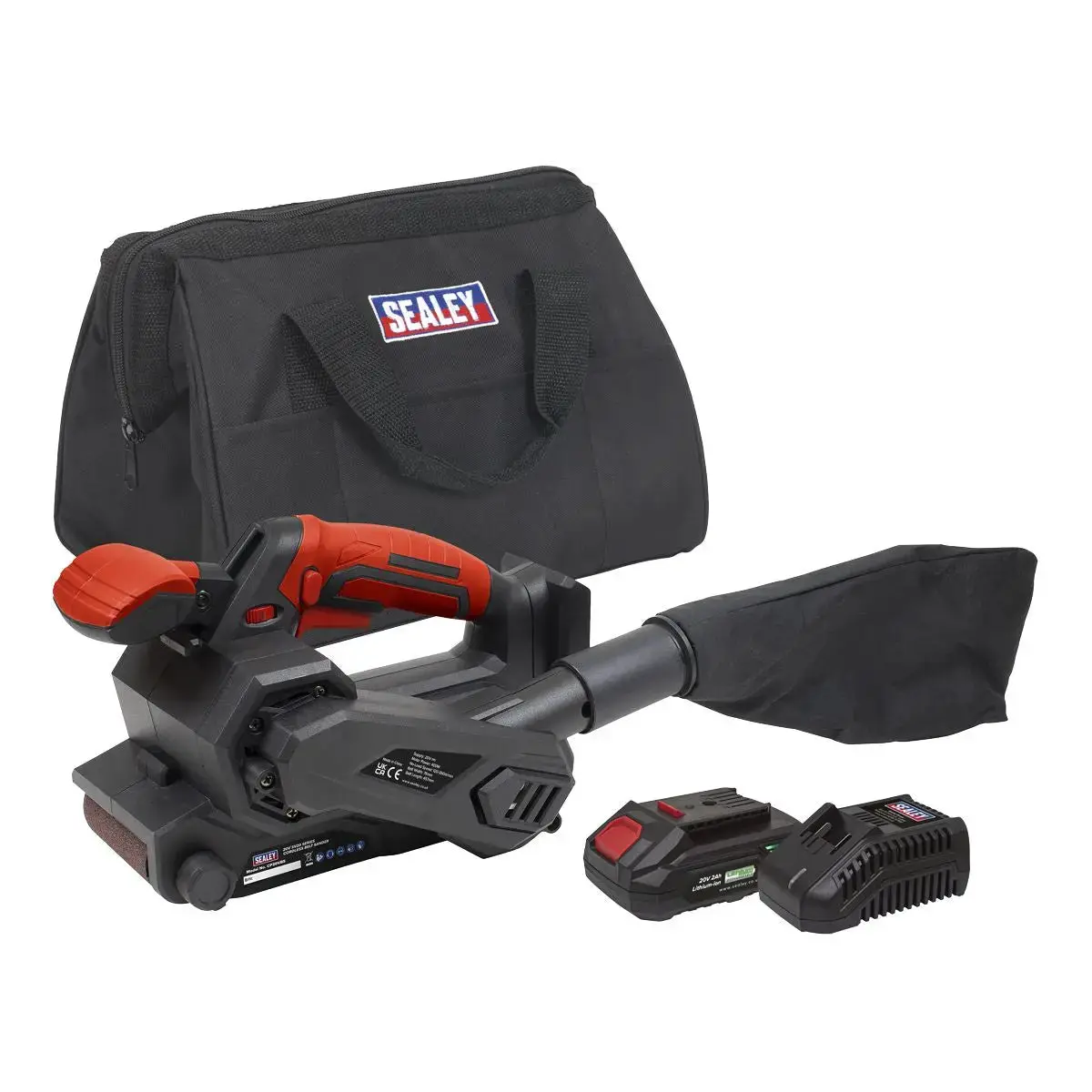 Sealey 20V 2Ah Sv20 Series Cordless Belt Sander Kit 1
