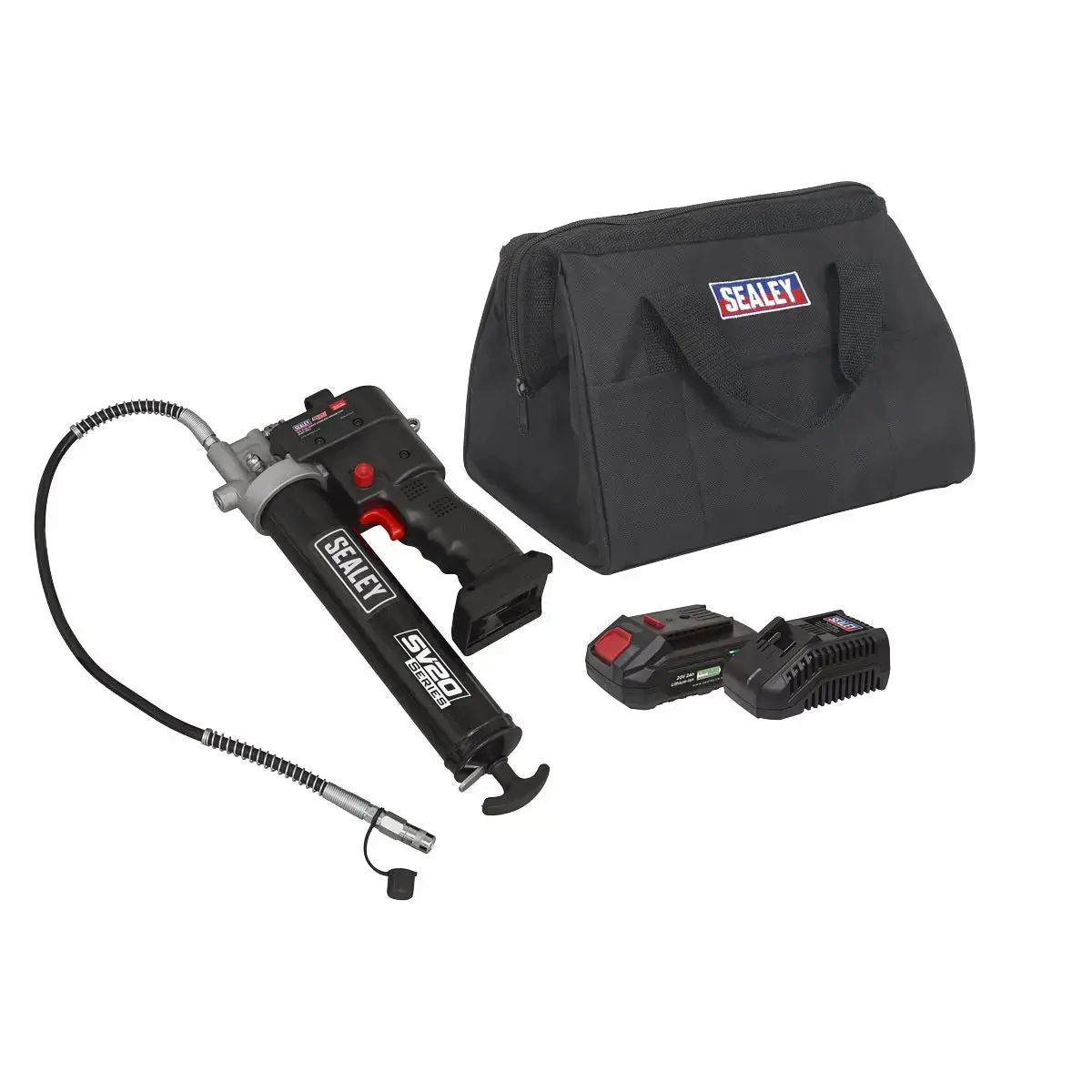 Sealey 20V 2Ah Sv20 Series Grease Gun Kit 1