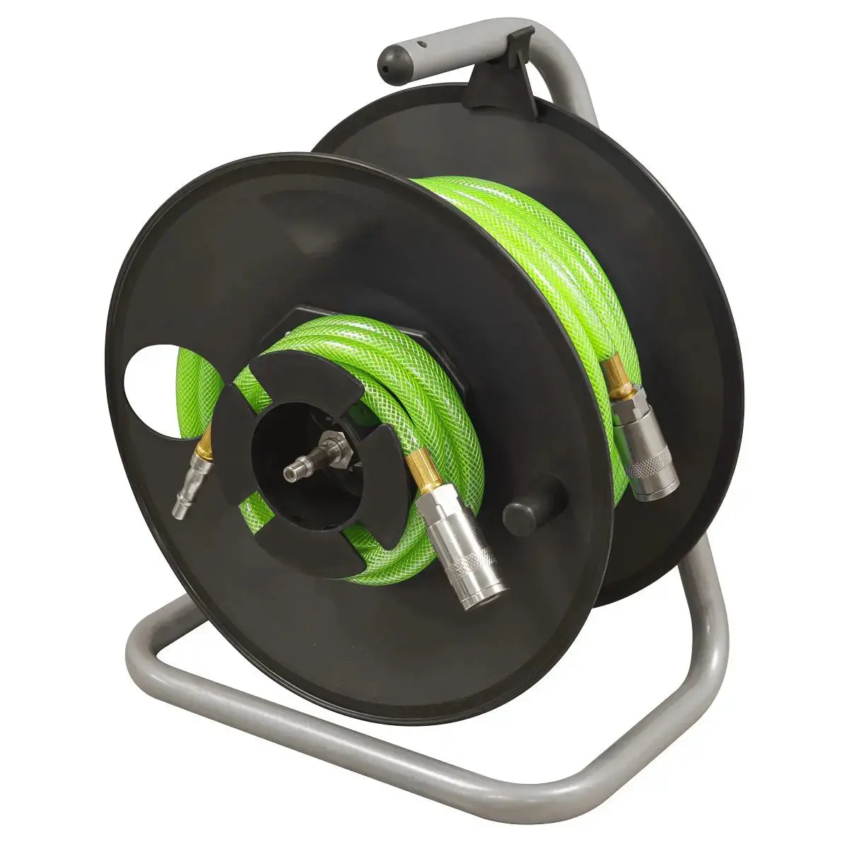 Sealey 20M Portable Manual Air Hose Reel 6Mm Id 1