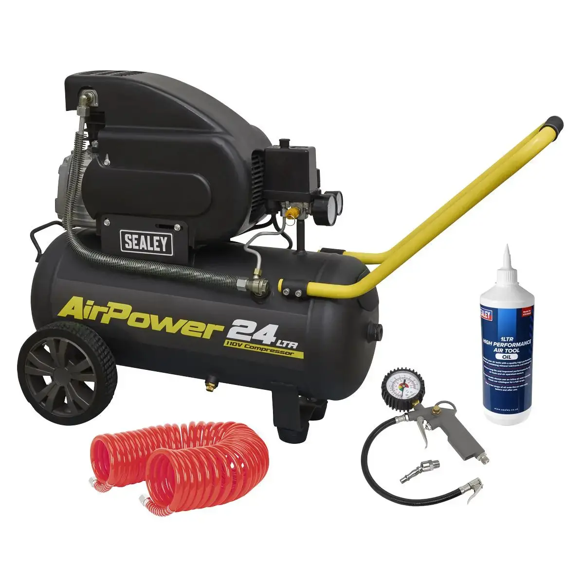 Sealey 24L Direct Drive Air Compressor Site Combo 2Hp 110V 1
