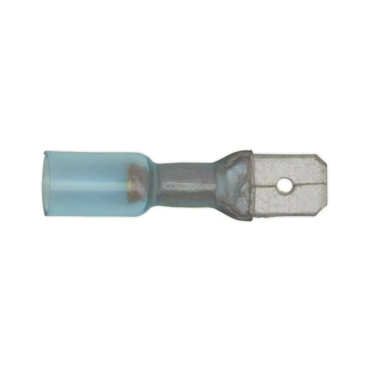 Sealey 25 Pack 6.3Mm Blue Heat Shrink Push On Male Terminal 1