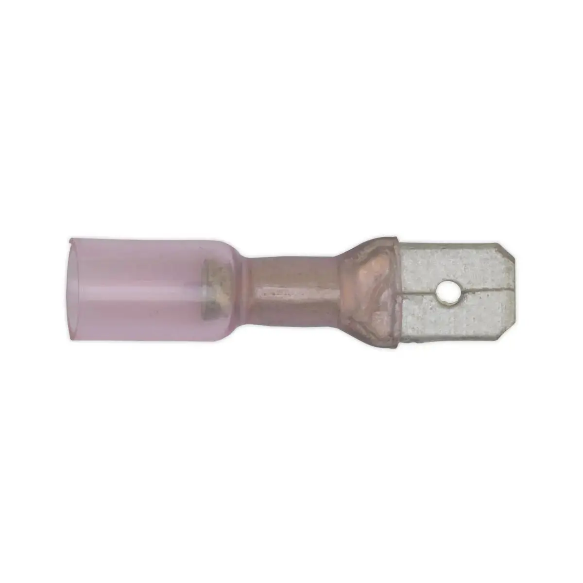 Sealey 25 Pack 6.3Mm Red Heat Shrink Push On Male Terminal 1