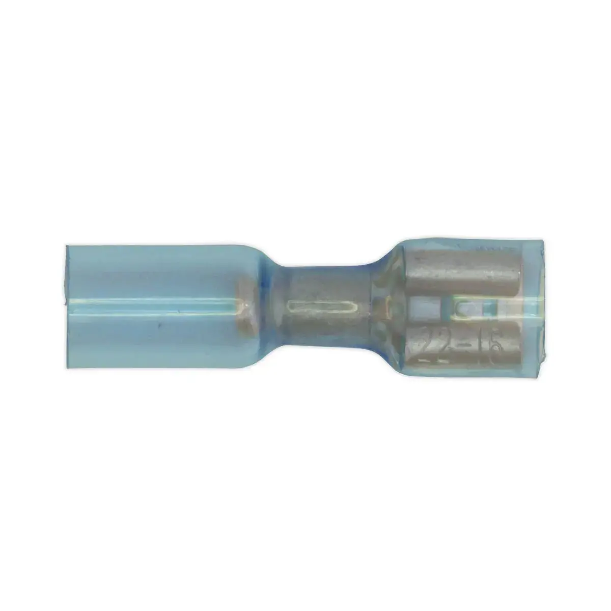 Sealey 25 Pack 6.4Mm Blue Heat Shrink Push On Female Terminal 1