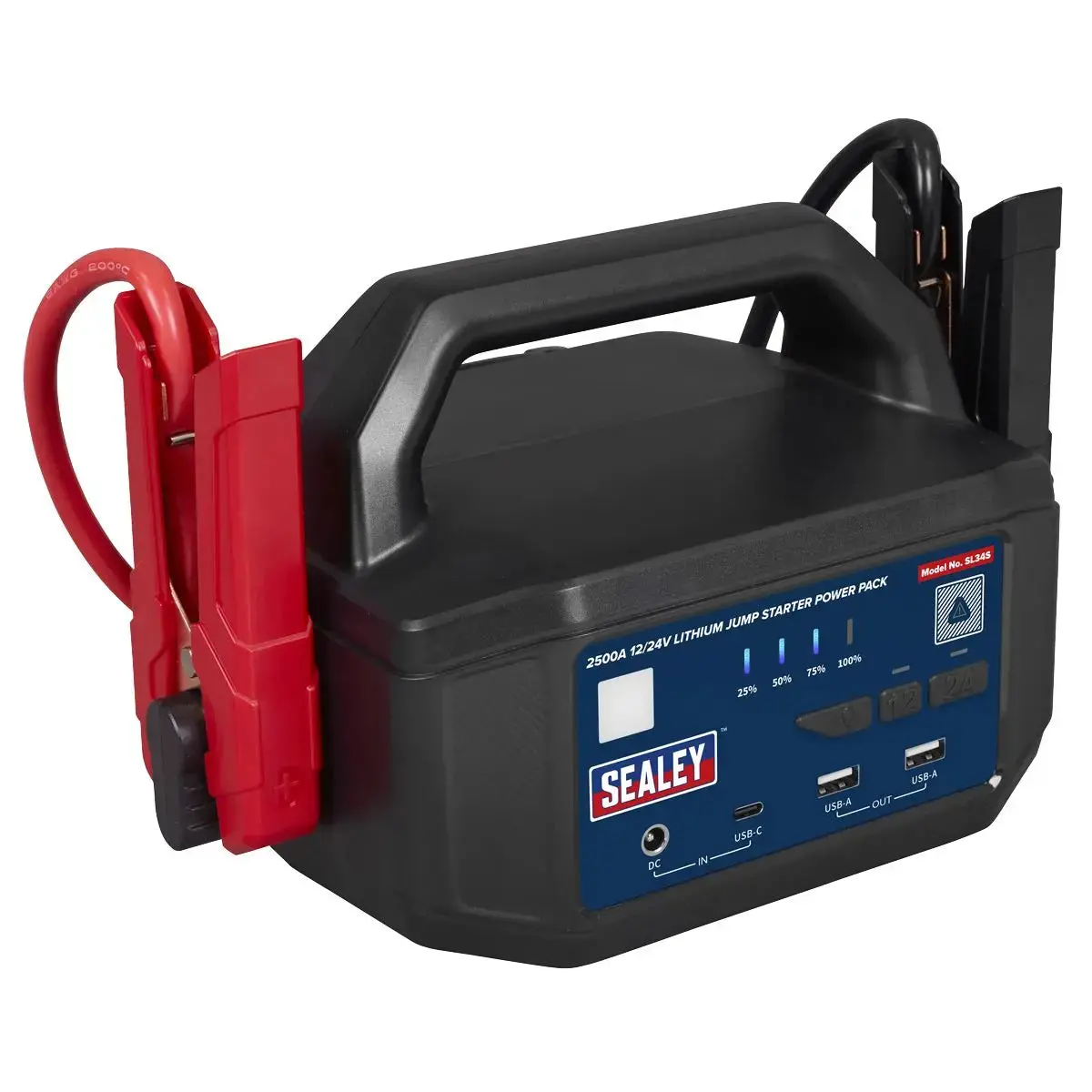 Sealey 2500A 12/24V Lithium Jump Starter Power Pack 1