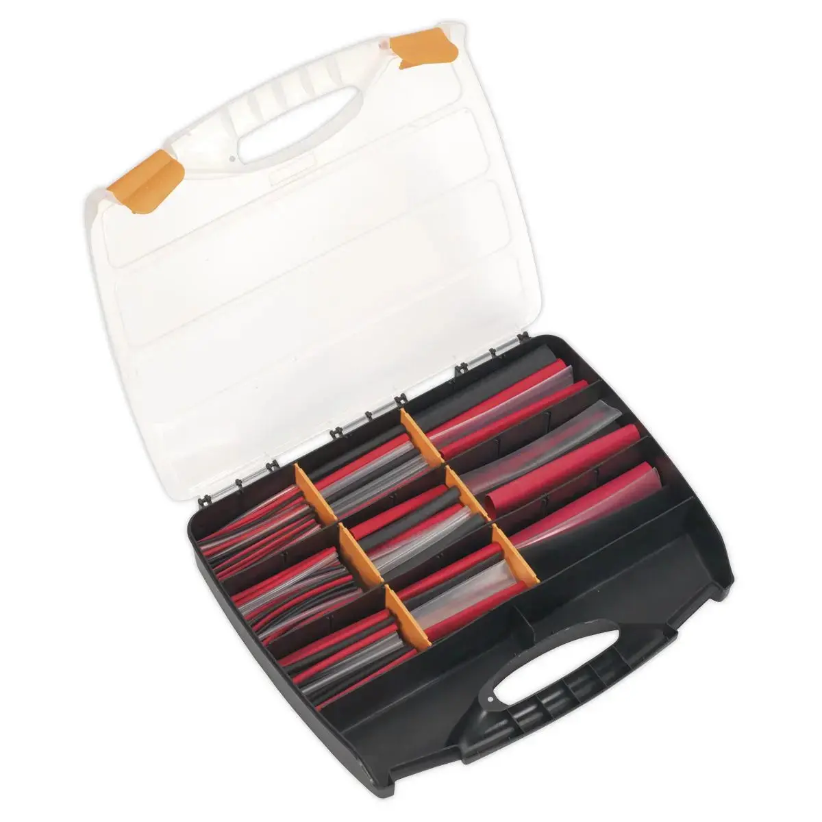 Sealey 261 Piece Mixed Heat Shrink Tubing Assortment In Case Large Storage Wrap 1