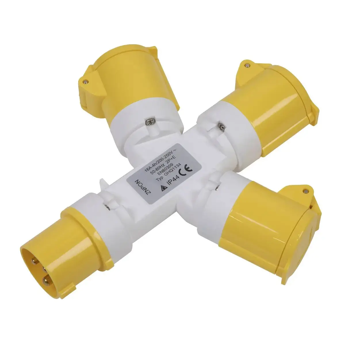 Sealey 2P+E 3-Way Adaptor 110V 1