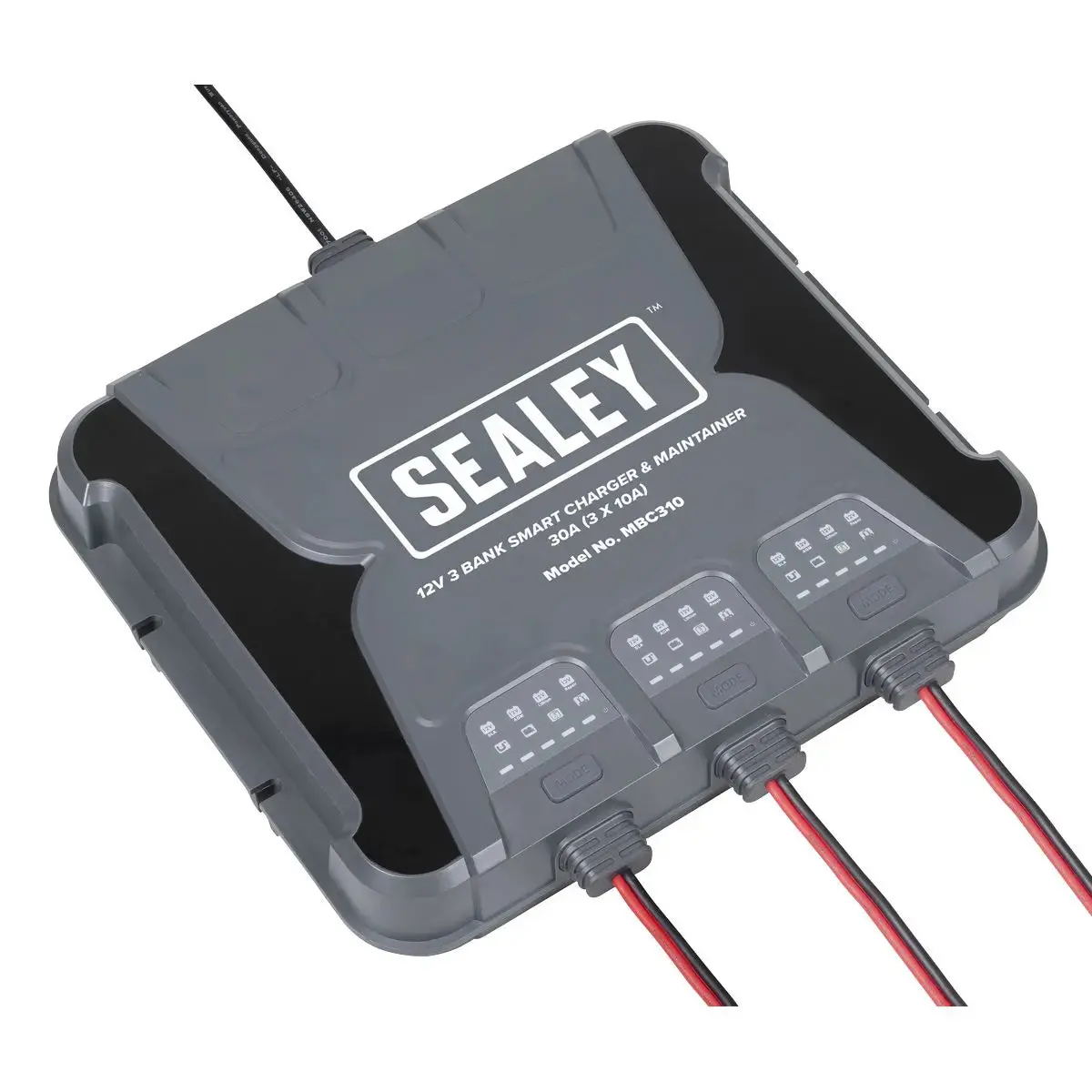 Sealey 3 Bank 12V Smart Charger & Maintainer 30A (3 X 10A) 1