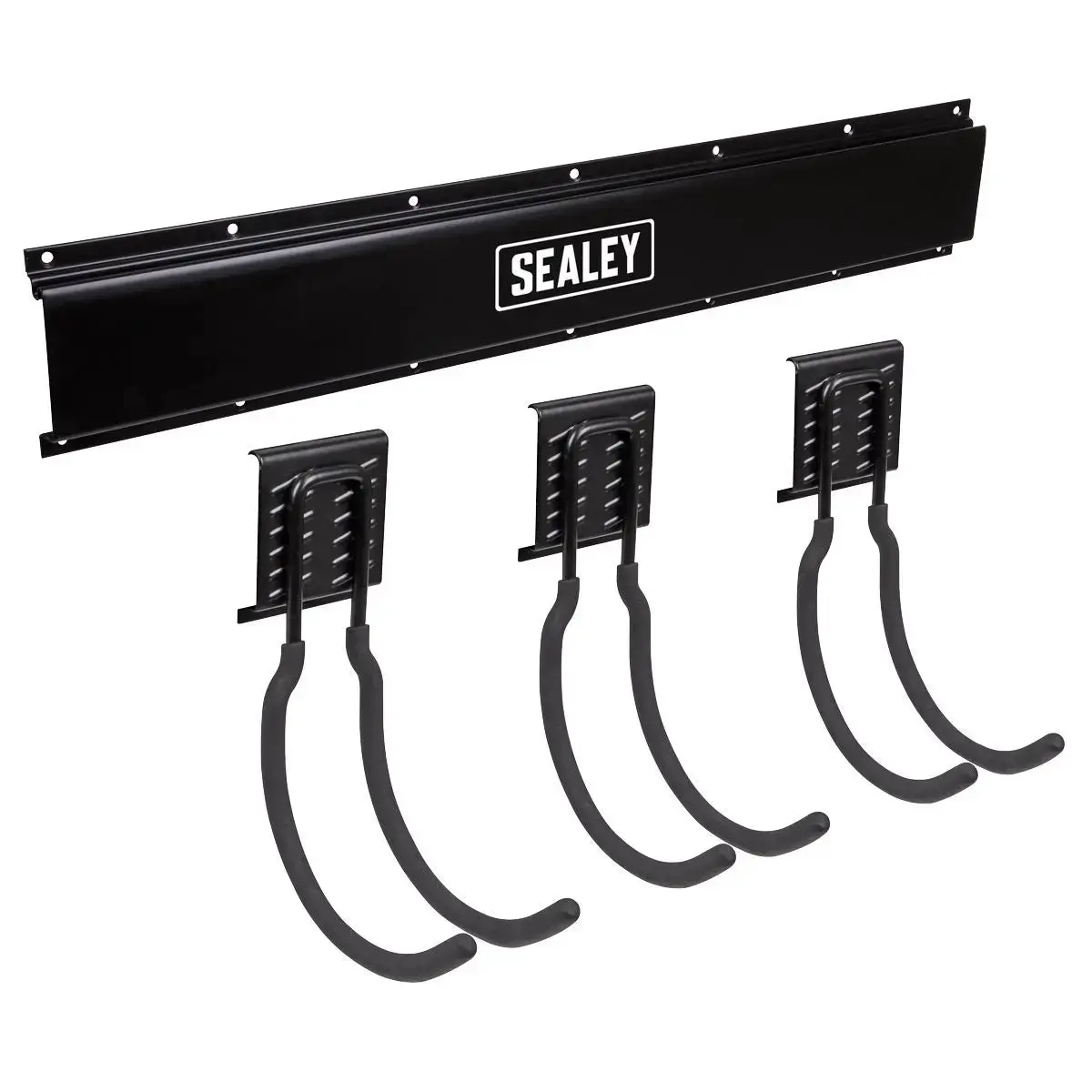 Sealey 3 Large Hook Storage Rail Wall Mounting 1