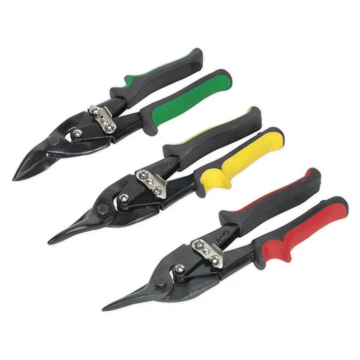 Sealey 3 Piece Aviation Tin Snip Set 1