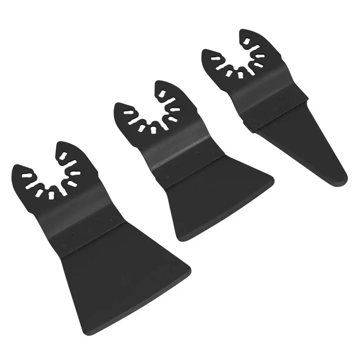 Sealey 3 Piece Quick Change Multi Tool Scraper Blade Set Rigid Flexible Sharp 1