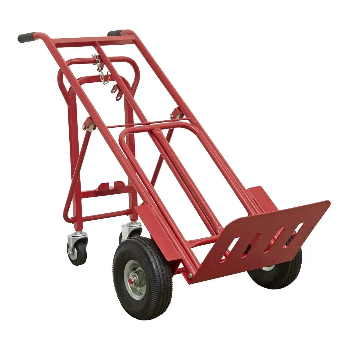 Sealey 3-In-1 Sack Truck With Pneumatic Tyres 250Kg Capacity 1