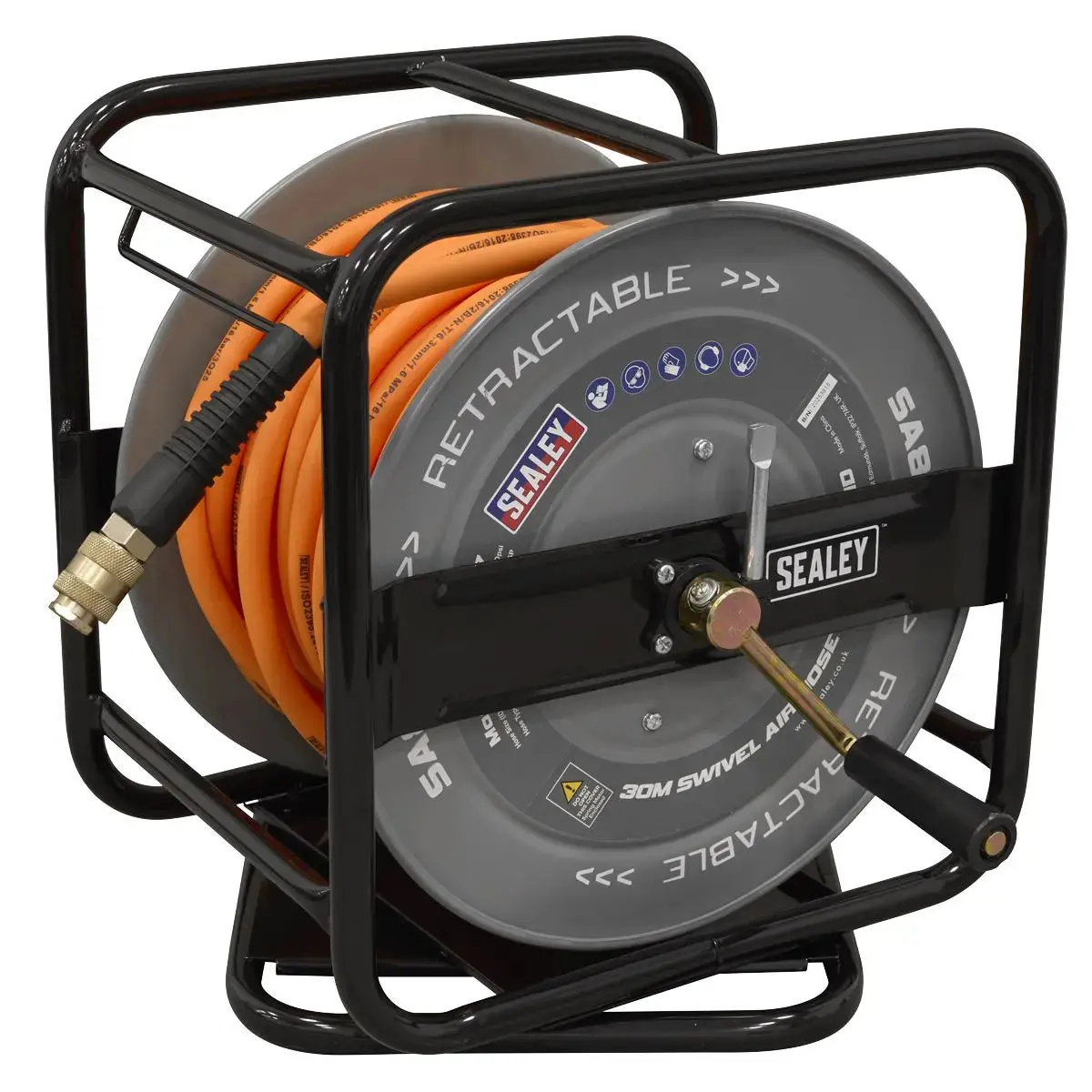 Sealey 30M Swivel Air Hose Reel 6Mm Id 1