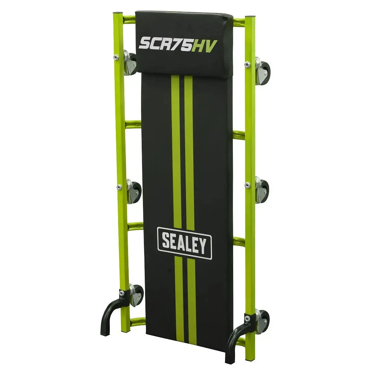 Sealey 36" Deluxe American-Style Creeper With Steel Frame & 6 Wheels - Green 1