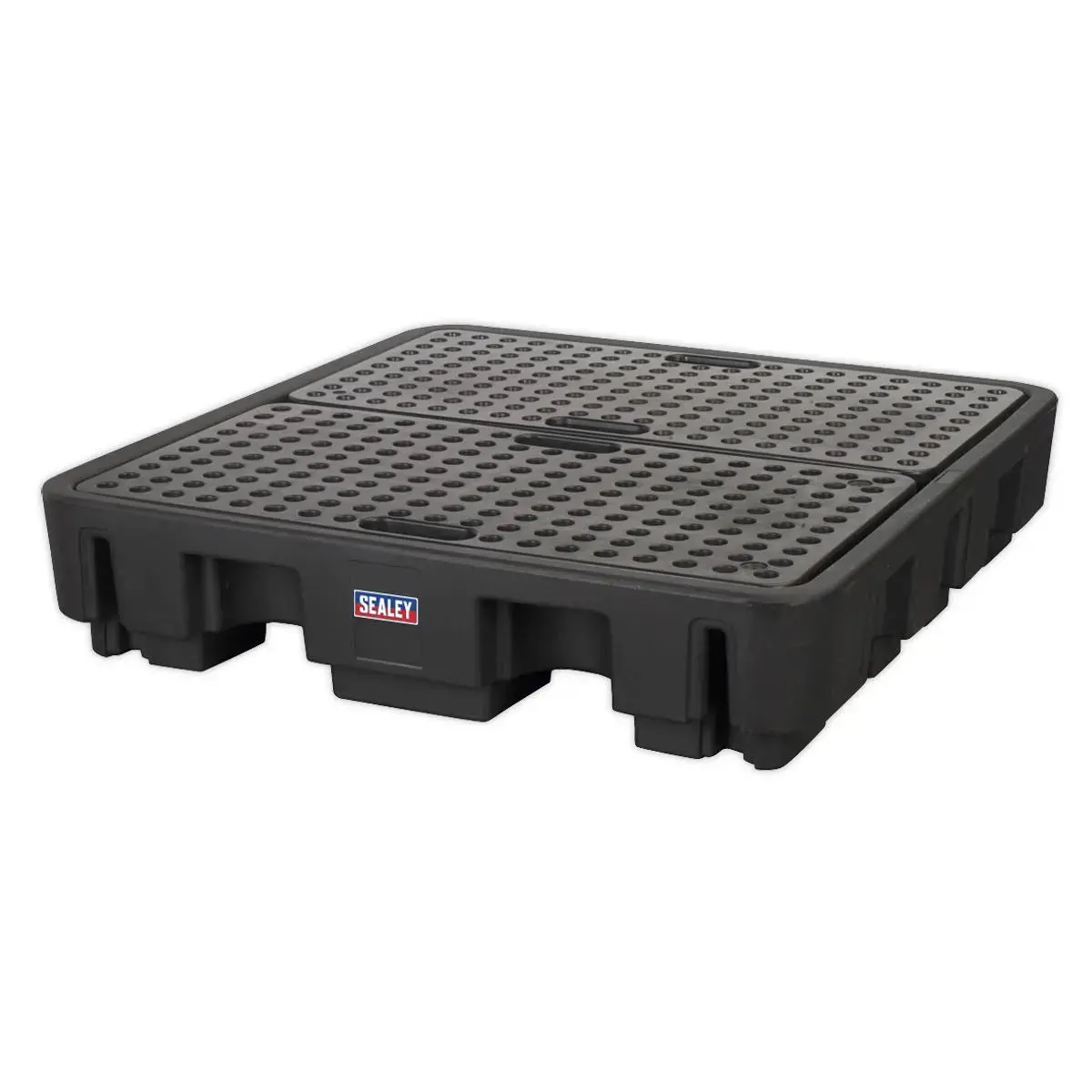 Sealey 4 Drum Polyethylene Barrel Bund Spill Pallet 1380 X 1290 X 280Mm 1