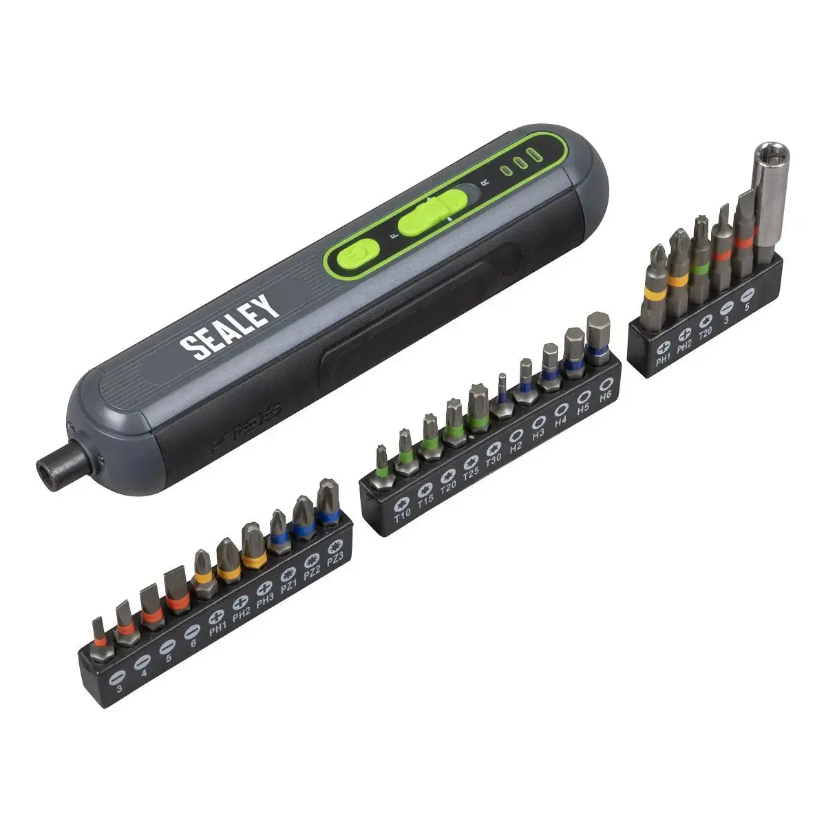 Sealey 4V Cordless Screwdriver With 25Pc Bit Set 1