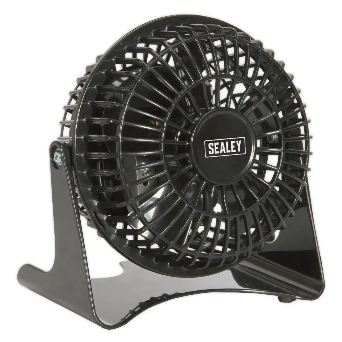 Sealey 4" Mini Desk Fan 230V Bedside Table Air Conditioning Summer Pivoting 1