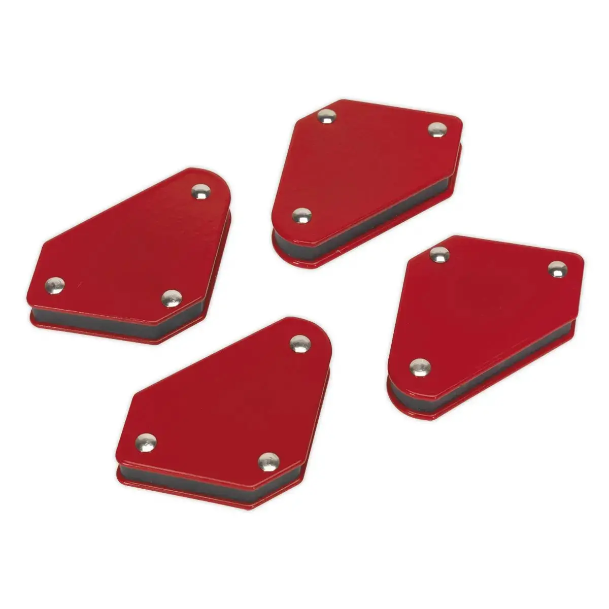 Sealey 4Pc Magnetic Welding Clamp Set Red Soldering Quick Welder 1