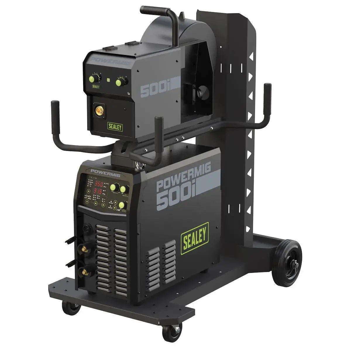 Sealey 500A Professional Gas/Gasless Mig/Mma/Tig Inverter Welder With Portable Wire Feeder 415V 3Ph 1