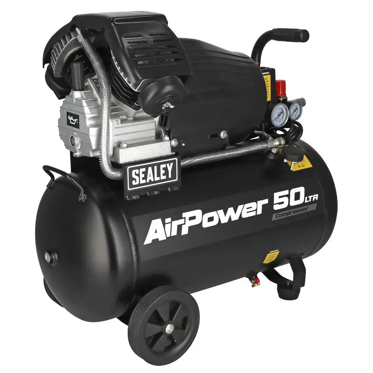 Sealey 50L V-Twin Direct Drive Air Compressor 3Hp 1