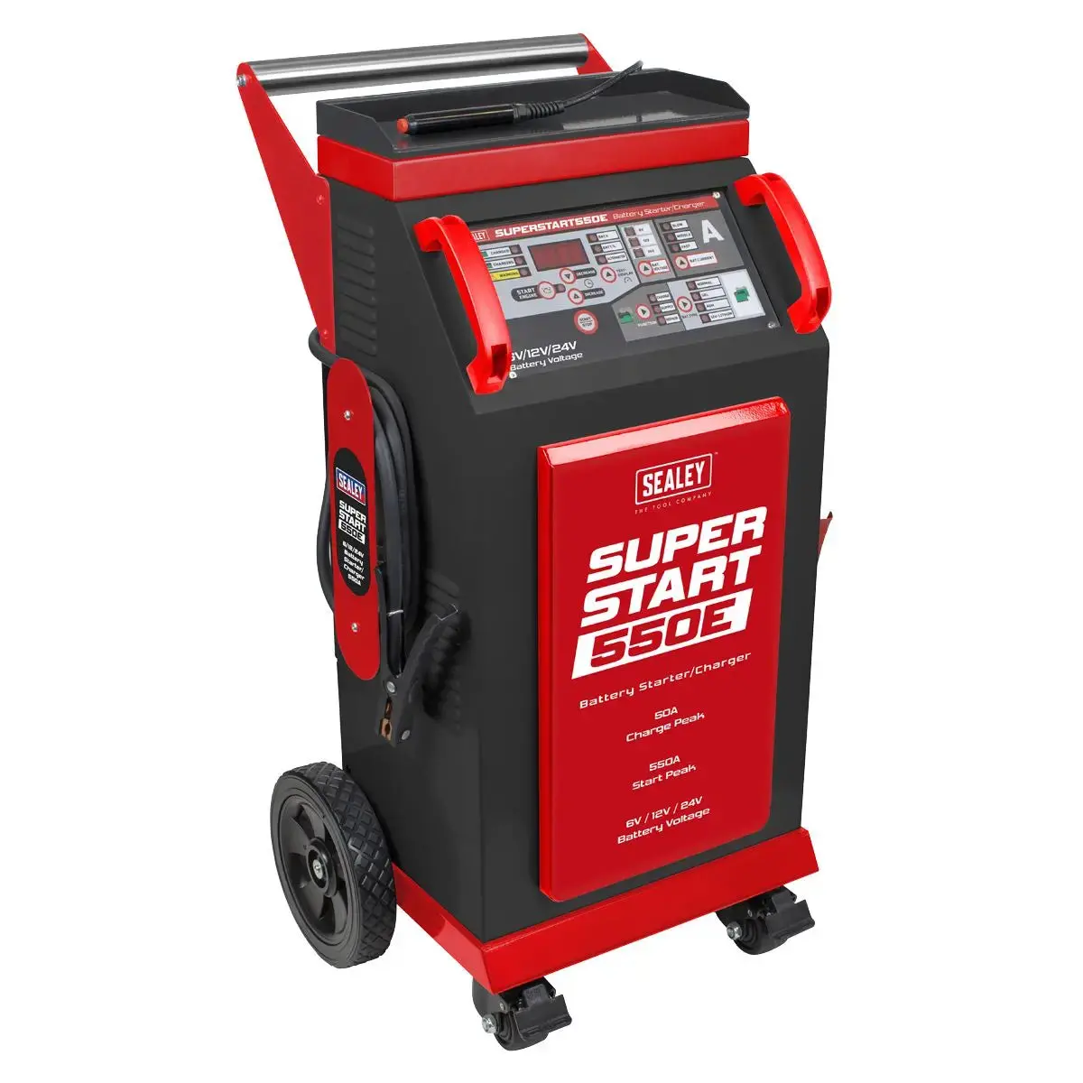 Sealey 6/12/24V Battery Starter/Charger 550A 1