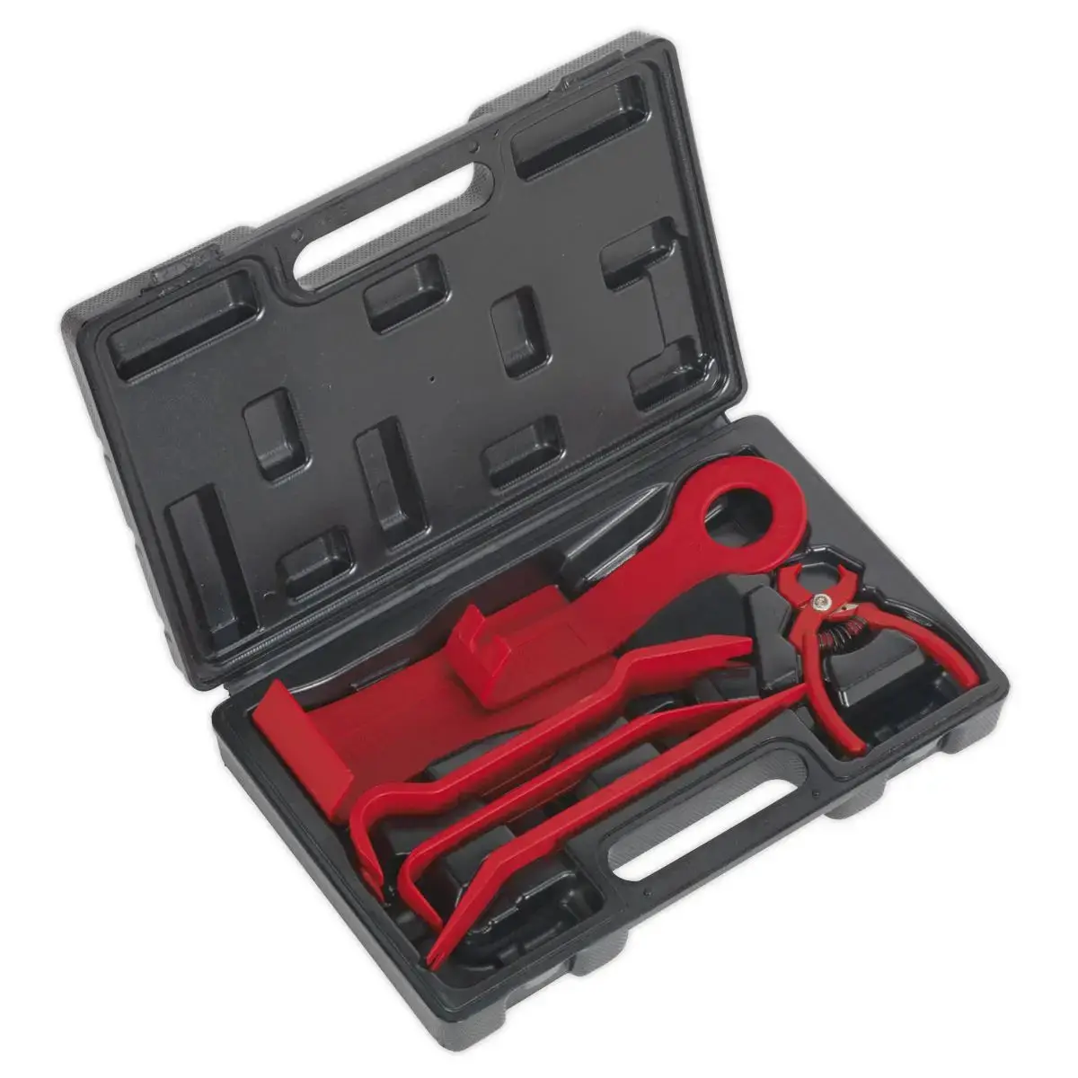 Sealey 6 Piece Trim & Upholstery Set In Case Removal Pliers Car Interior 1