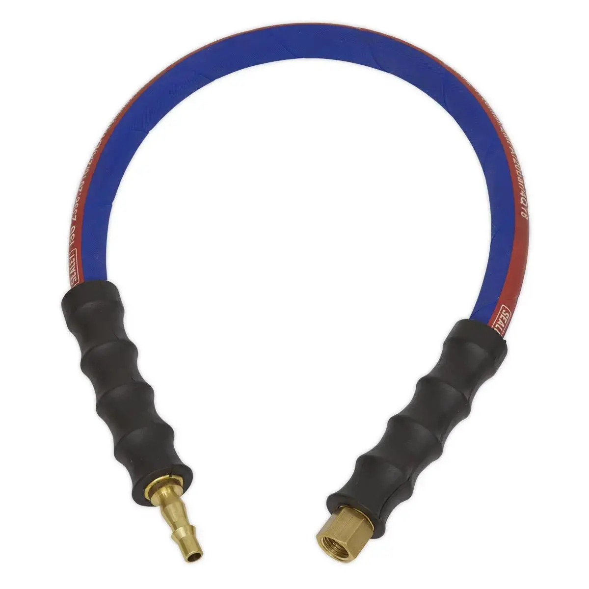 Sealey 600Mm Air Leader Hose 8Mm Diameter 1/4" Bsp Union Bore Tail Pipe Female 1