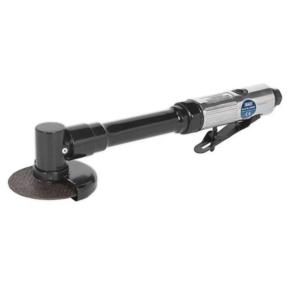 Sealey 75Mm Long Reach Air Angle Cut Off Cutting Tool Air Grinder Saw 1/4" Bsp 1