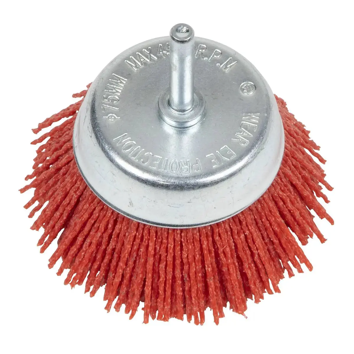 Sealey 75Mm Nylon Filament Cup Brush With 6Mm Shaft 1