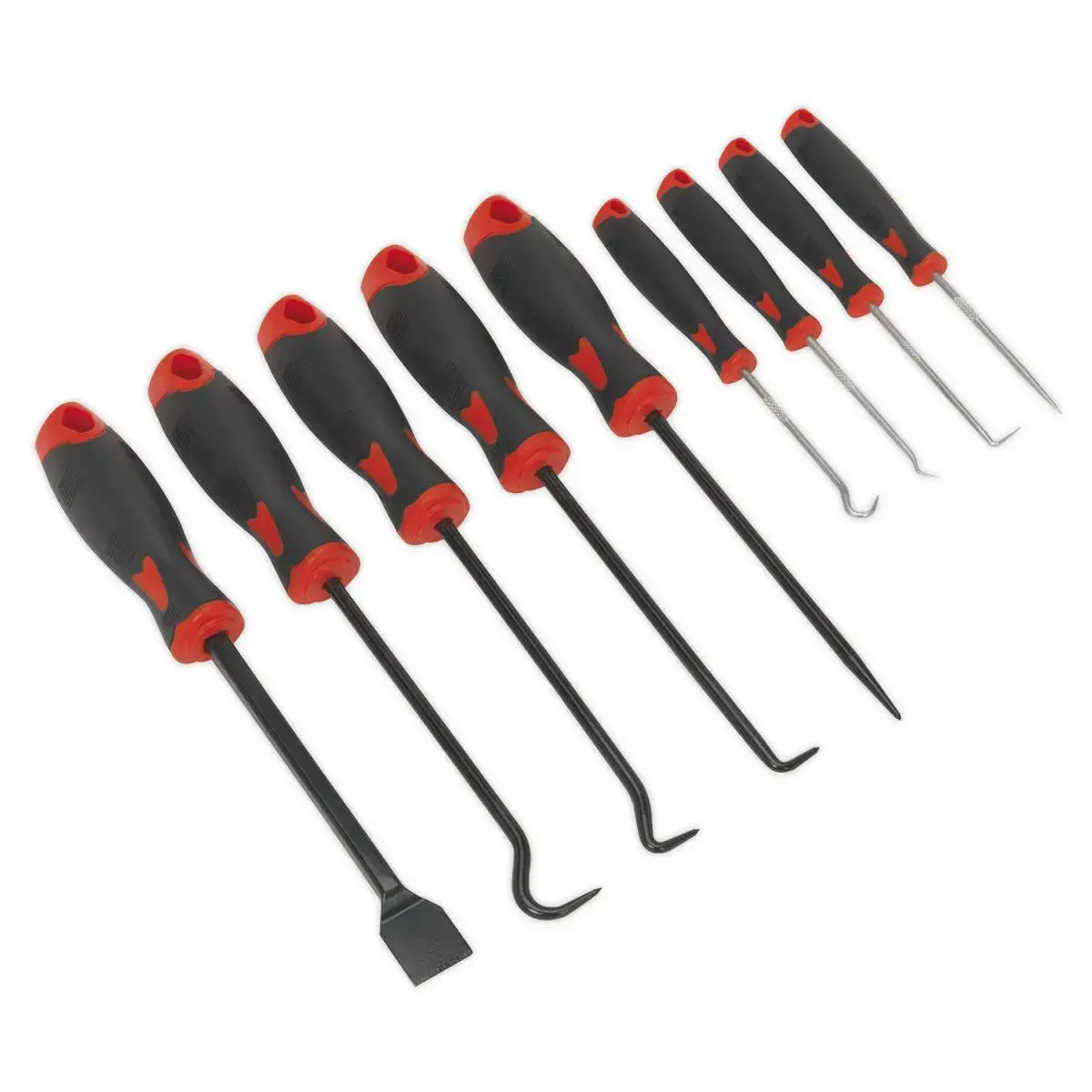 Sealey 9 Piece Scraper And Hook Set Hose Removal Gasket Scraping Pin Clip Picking 1