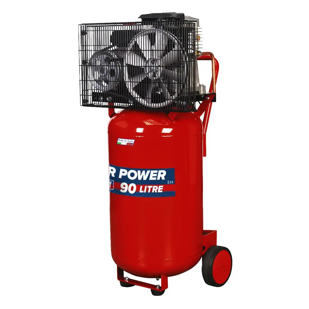 Sealey 90L Belt Drive Vertical Compressor 3Hp 1