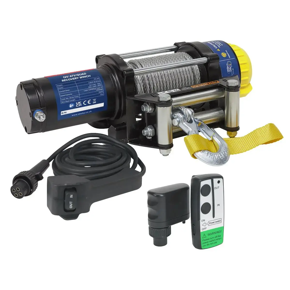 Sealey Atv2040 Wireless Winch Combo Kit 1