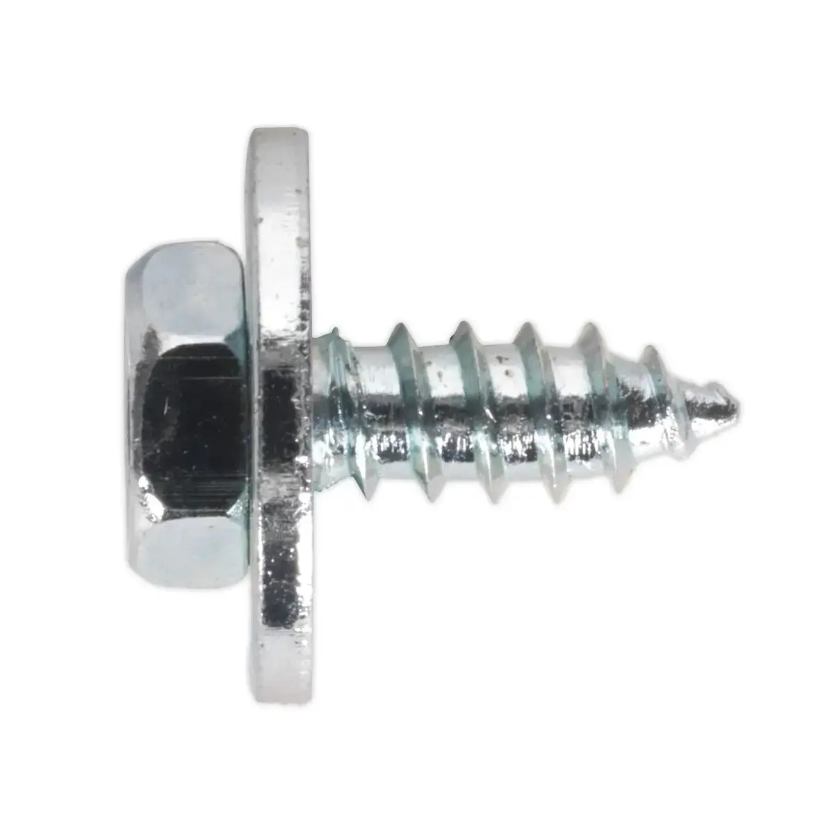 Sealey Acme Screw With Captive Washer #10 X 3/4" Zinc Pack Of 100 1