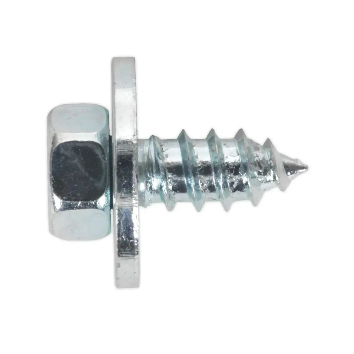 Sealey Acme Screw With Captive Washer #12 X 1/2" Zinc Pack Of 50 1