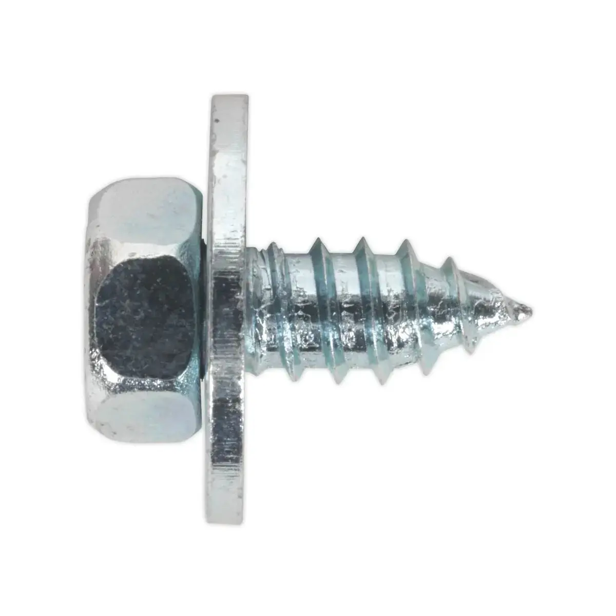 Sealey Acme Screw With Captive Washer #14 X 1/2" Zinc Pack Of 100 1