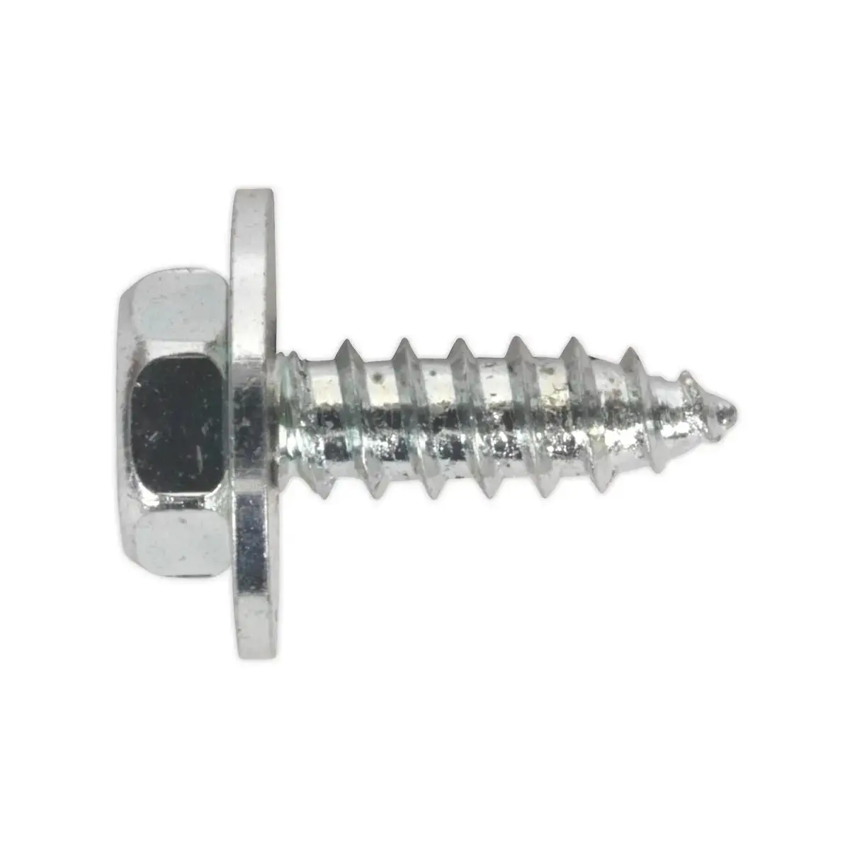 Sealey Acme Screw With Captive Washer #8 X 1/2" Zinc Pack Of 50 1