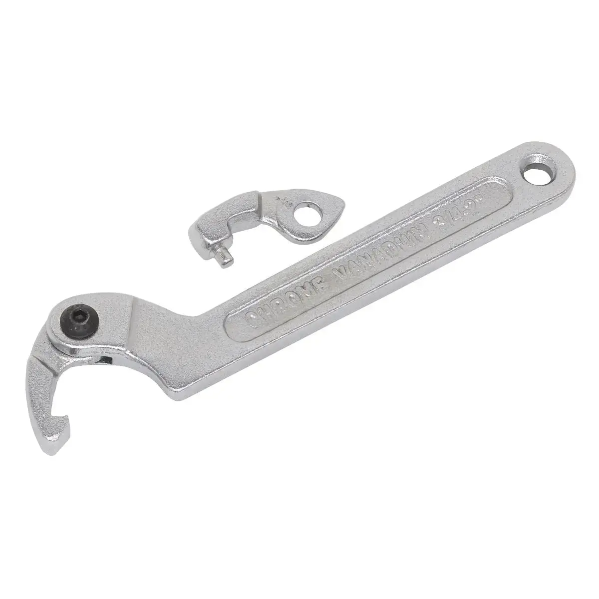 Sealey Adjustable C-Spanner Hook & Pin Wrench Set 19-51Mm 3Pc 1