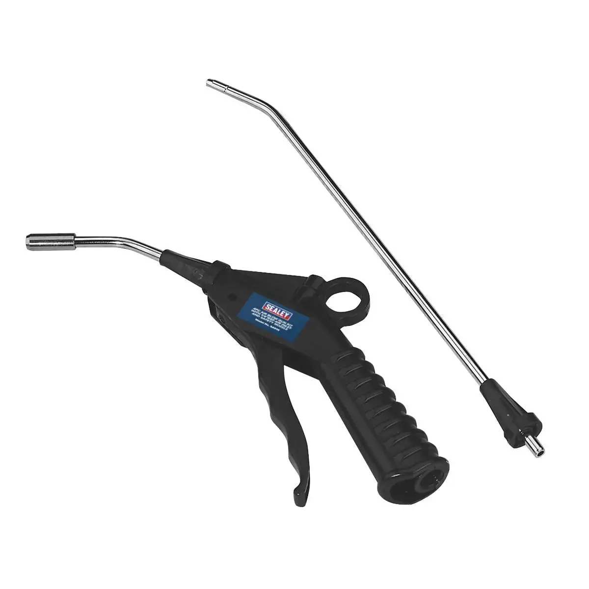 Sealey Air Blow Gun With Safety Nozzle & 2 Extensions 1/4" Bsp 1