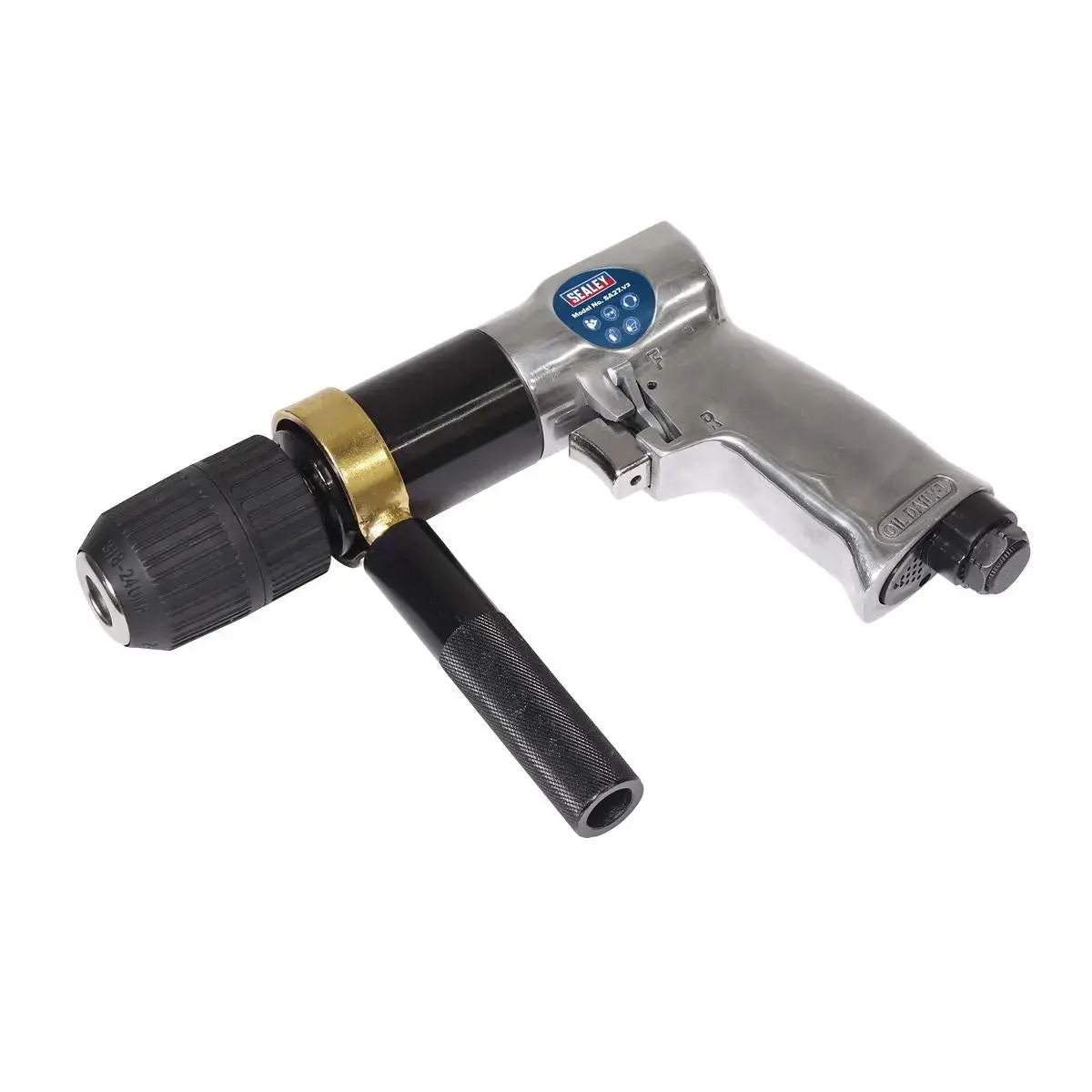 Sealey Air Drill Ø13mm 700Rpm Reversible Keyless Chuck 1