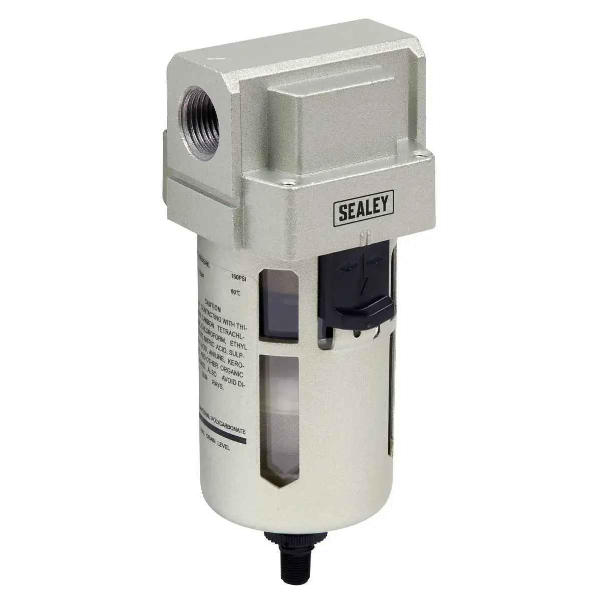 Sealey Air Filter Auto Drain Max Airflow 140Cfm 1
