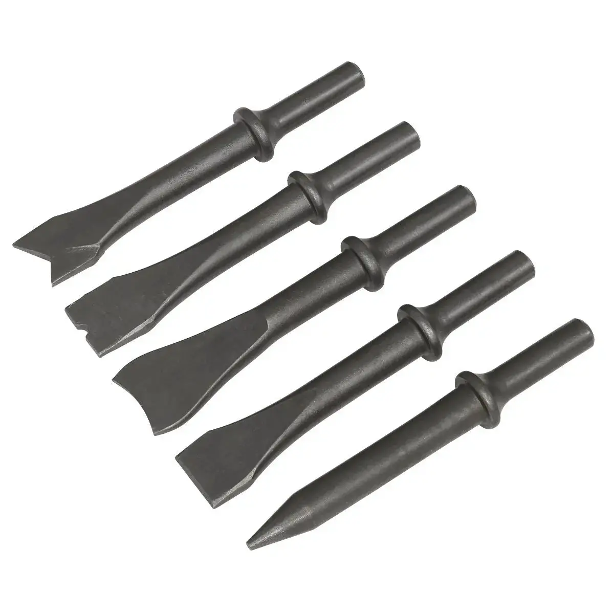 Sealey Air Hammer Chisel Set 5Pc 120Mm .401" Shank 1