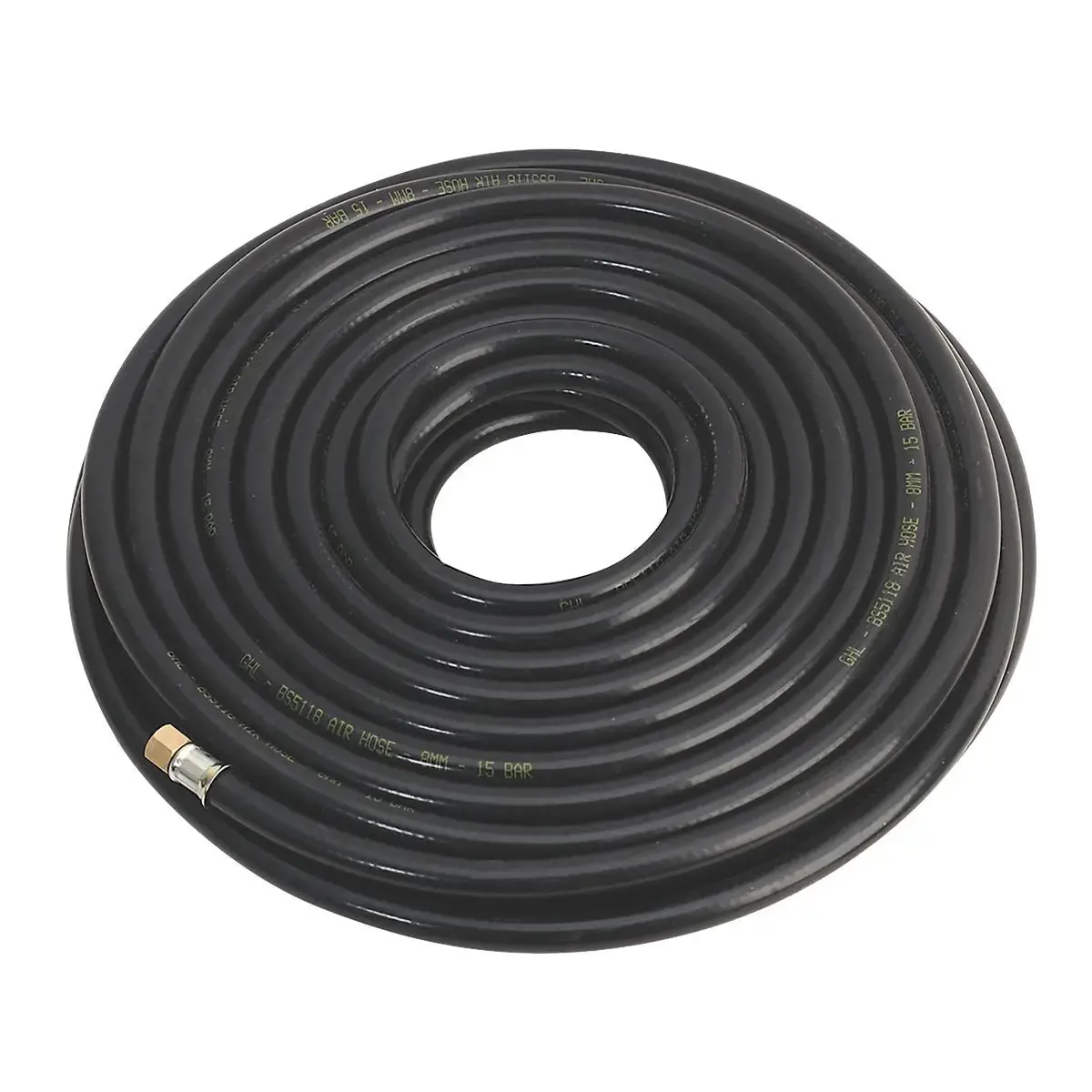Sealey Air Hose 20M X Ø8mm With 1/4"Bsp Unions Heavy-Duty 1